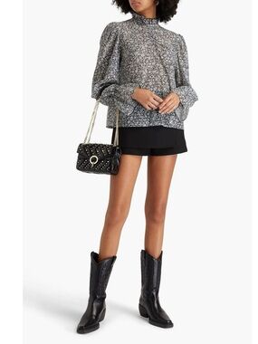 NWOT Maje Floral Top Blouse Size 1 S